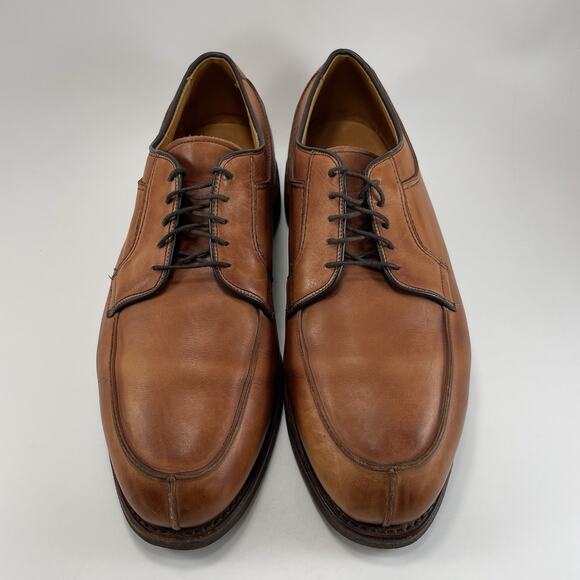 Allen Edmonds Stockbridge Split Toe Derby Shoes Brown Leather Mens 10 EEE Walnut main image 8